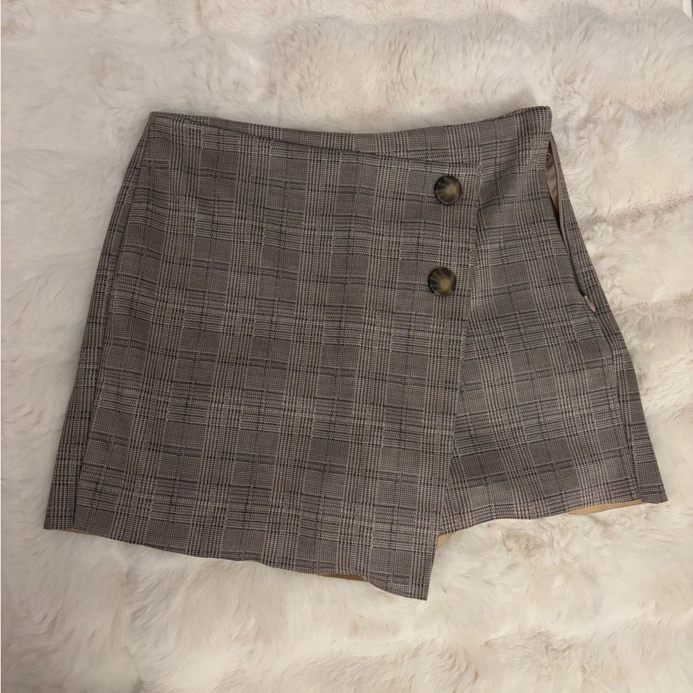 Zara plaid skort